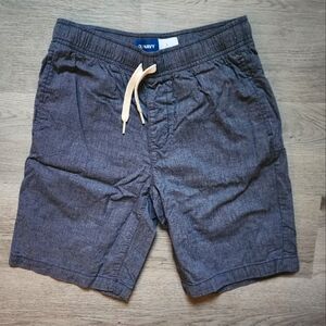 Old Navy Boy's Navy Elastic Waist Drawstring Pocketed Casual Shorts Large 10/12